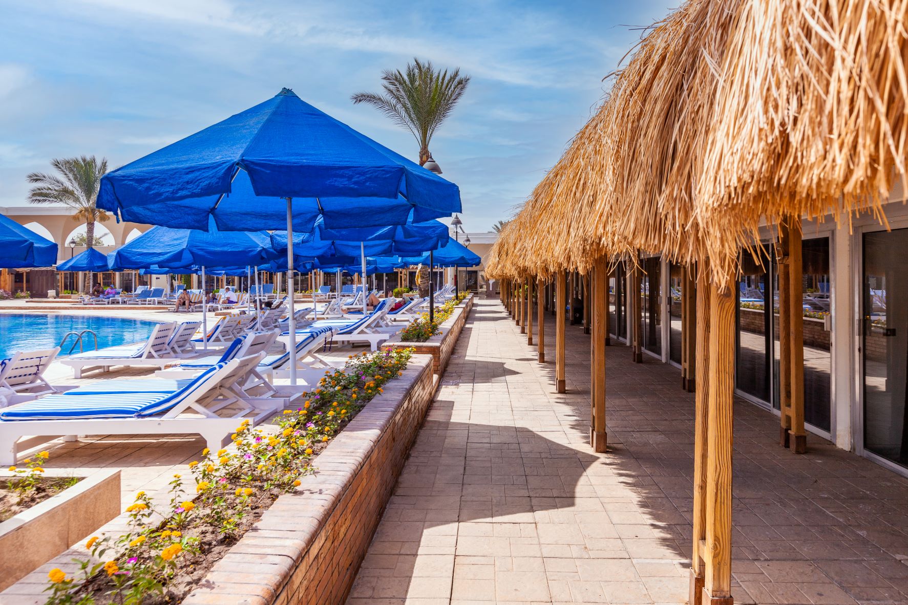 Cabanas-on-pool